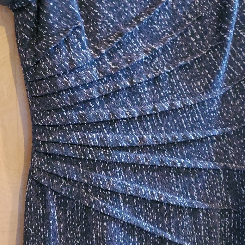 Cache Cap Sleeve Side Rouch Dress - Picture 3 of 5